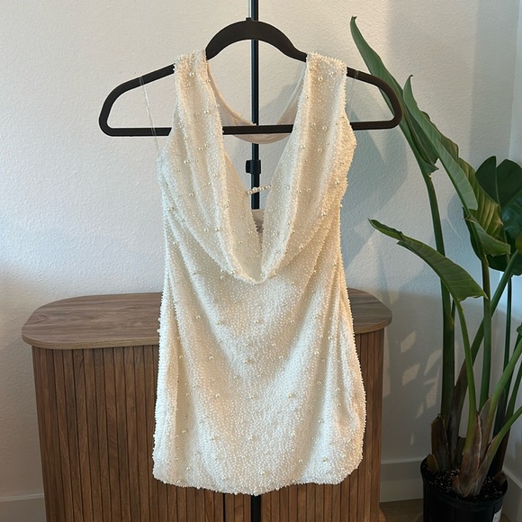 Oh Polly VERSAILLES Mini Dress - White (size 4) - Picture 2 of 4